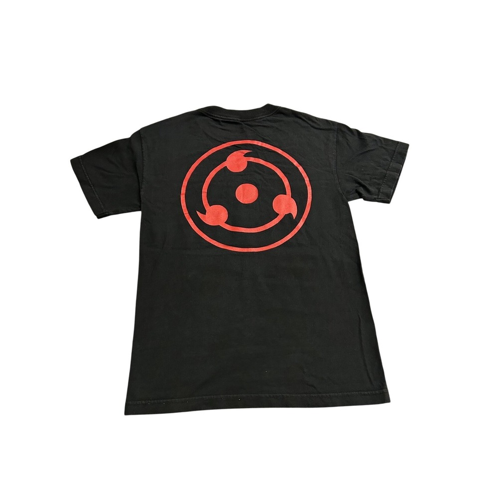 VTG Naruto Shippuden Akatsuki Graphic TShirt Men Small Black Sharingan Excellent
